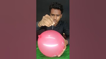 If you prick a needle in the balloon, it will not burst #experiment #biochemistry #shorts #short ...