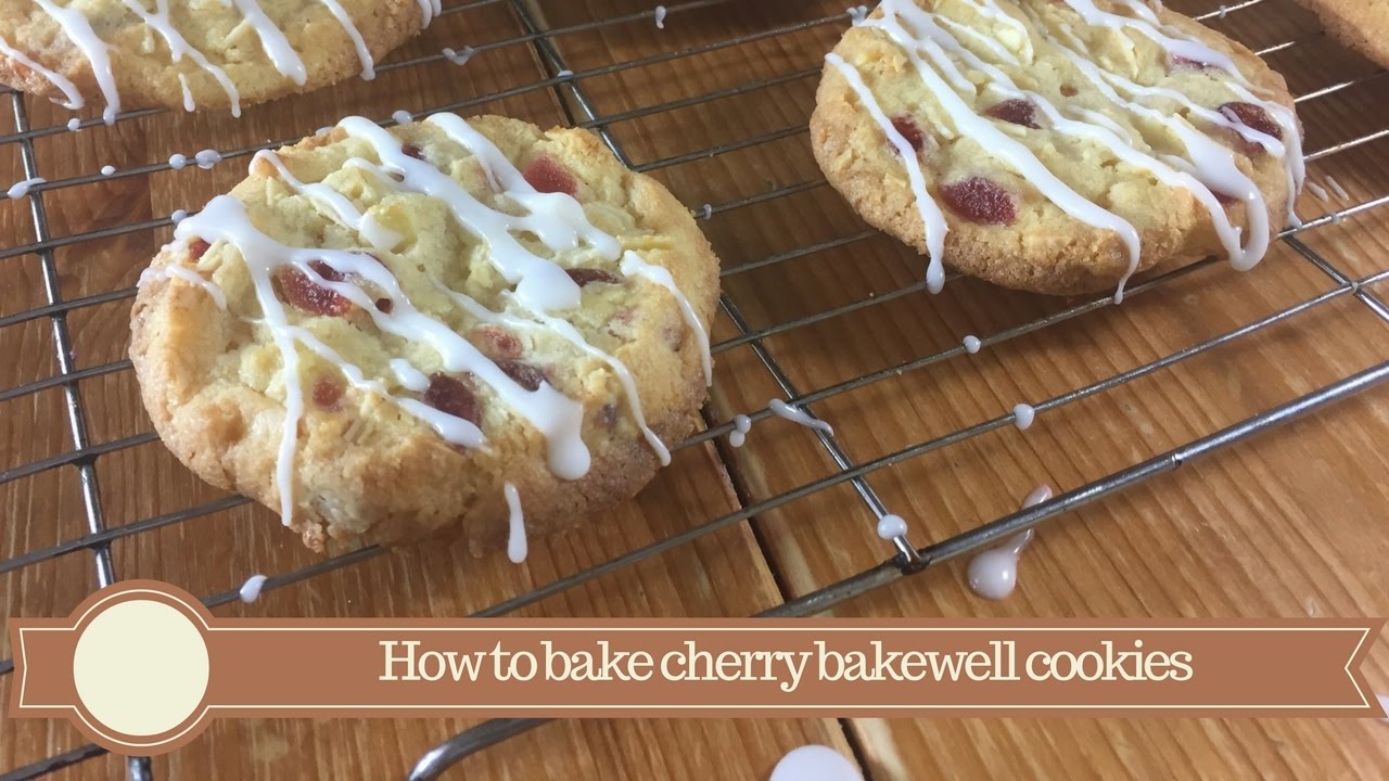 How to bake cherry bakewell cookies