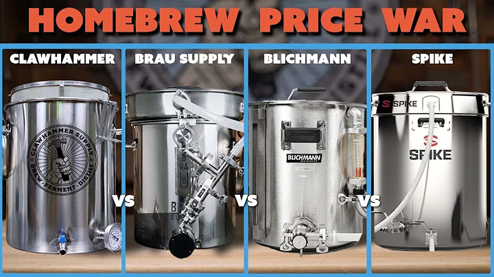 Home Brew Equipment Price Comparison - Clawhammer Supply, Brau Supply, Blichmann, and Spike Brewing