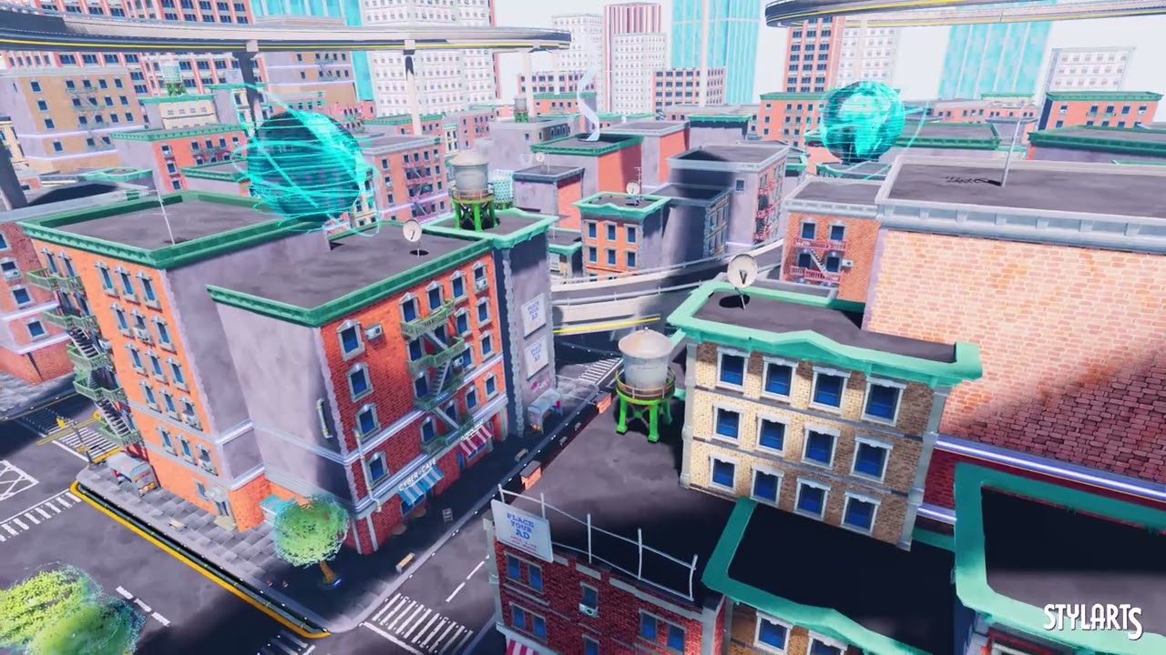 Stylized Sci-Fi Modern City, video preview 2