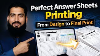 Professional Answer Sheets Printing for Educational Institutions Design to Print Process