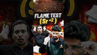 flame test strontium | Salt analysis Experiment #ipe #ipe2026 #chemistryviva #chemistryexperiment