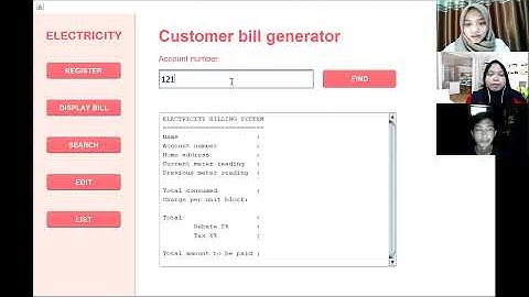 Demonstration Electricity Billing System (GUI JAVA APLICATION - NETBEANS)