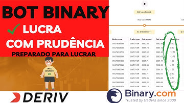 ✅ BOT BINARY LUCRATIVO MELHOR E LUCRATIVO BOT BINARY E DERIV