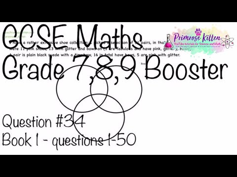 Venn Diagrams - GCSE 9-1 Maths Grade 7, 8, 9 Booster Revision #34