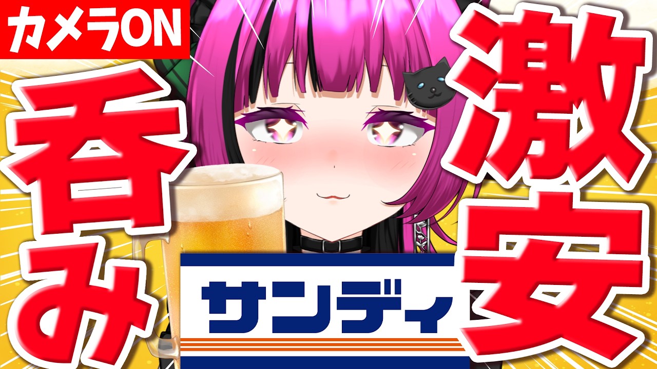 【#飲酒雑談】手元カメラあり!激安スーパー「サンディ」縛り!予算約1400円で呑む🍻✨【華酒みい/個人Vtuber】