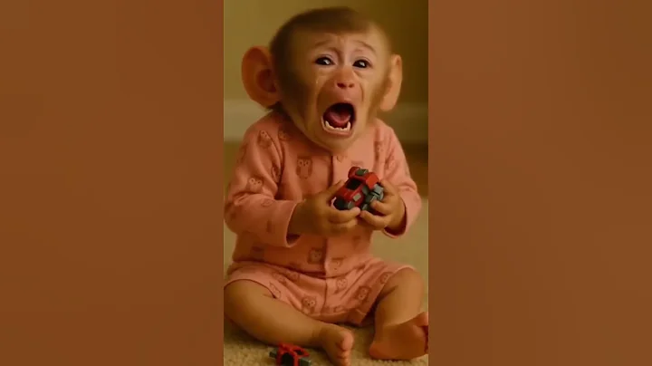 Must Watch "Monkey is Crying" | AI generated video #ai #monkey #animals #shorts