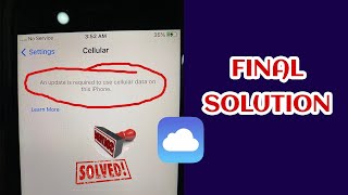 FIXED: An Update is Required to Use Cellular Data On This iPhone