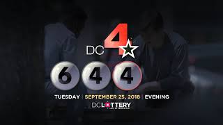 DC LOTTERY Evening 09/25/2018