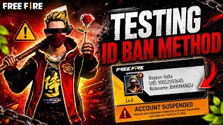 TESTING FREE FIRE ID BAN METHOD 💀 | UID BAN EXPERIMENT 👺
