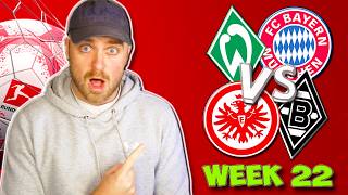 BUNDESLIGA WEEK 22 PREDICTIONS & TIPS | BAYERN MUNICH TRAVEL TO WERDER BREMEN & MORE!