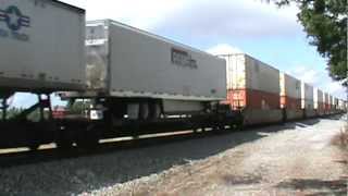 NS 7589 leads NS Train 21R in Douglasville, GA