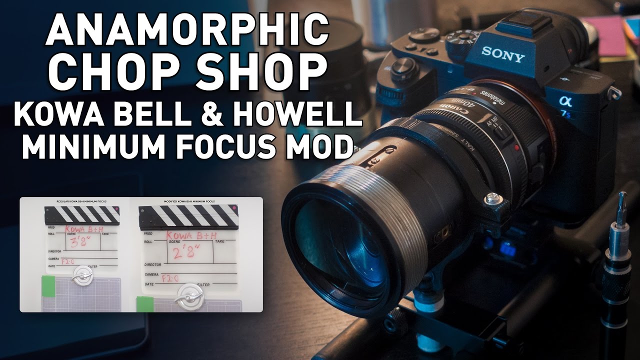Kowa B&H Anamorphic Lens Minimum Focus Mod (Anamorphic Close Ups 