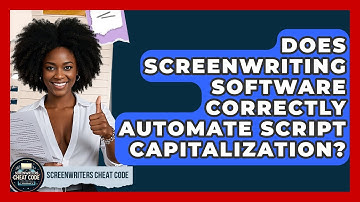 Does Screenwriting Software Correctly Automate Script Capitalization? - Screenwriter