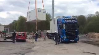 K Mackin Transport Ltd-Delivering two generator houses to Karlsruhe,Germany