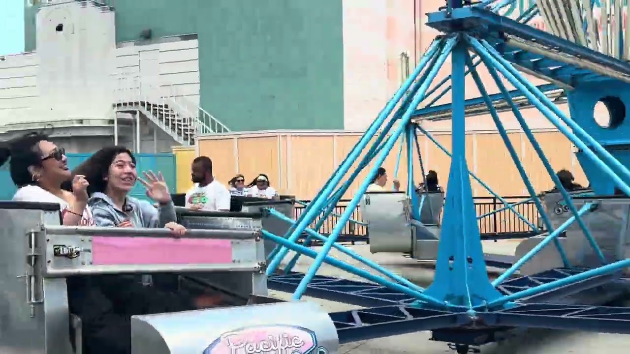 I'm riding the Pacific Scrambler at Knott's Berry Farm first today