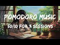 3 Hour Peaceful Study Evening | Pomodoro Timer 50/10 with Lo-Fi Music