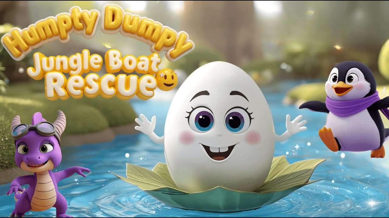 Humpty Dumpty Jungle Rescue Song 🥚 | Toffee Drago Iggi Adventure 