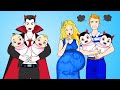 [DIY] Paper Dolls Vampire Twins Baby OR Elsa Twins Baby? Very Beautiful Dresses Handmade Papercrafts