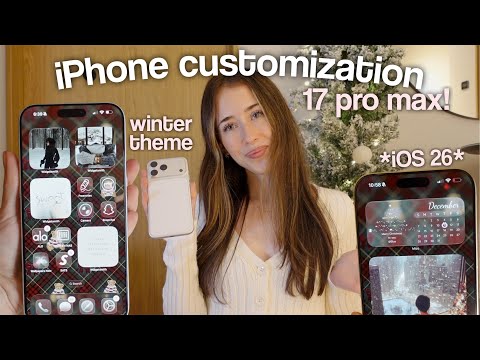 iPhone Customization Tips in iOS 26 *winter edition*  | cute widgets & wallpapers