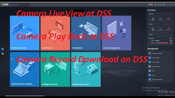 Dahua Dss Server - Live View, Play Back, And Record Download