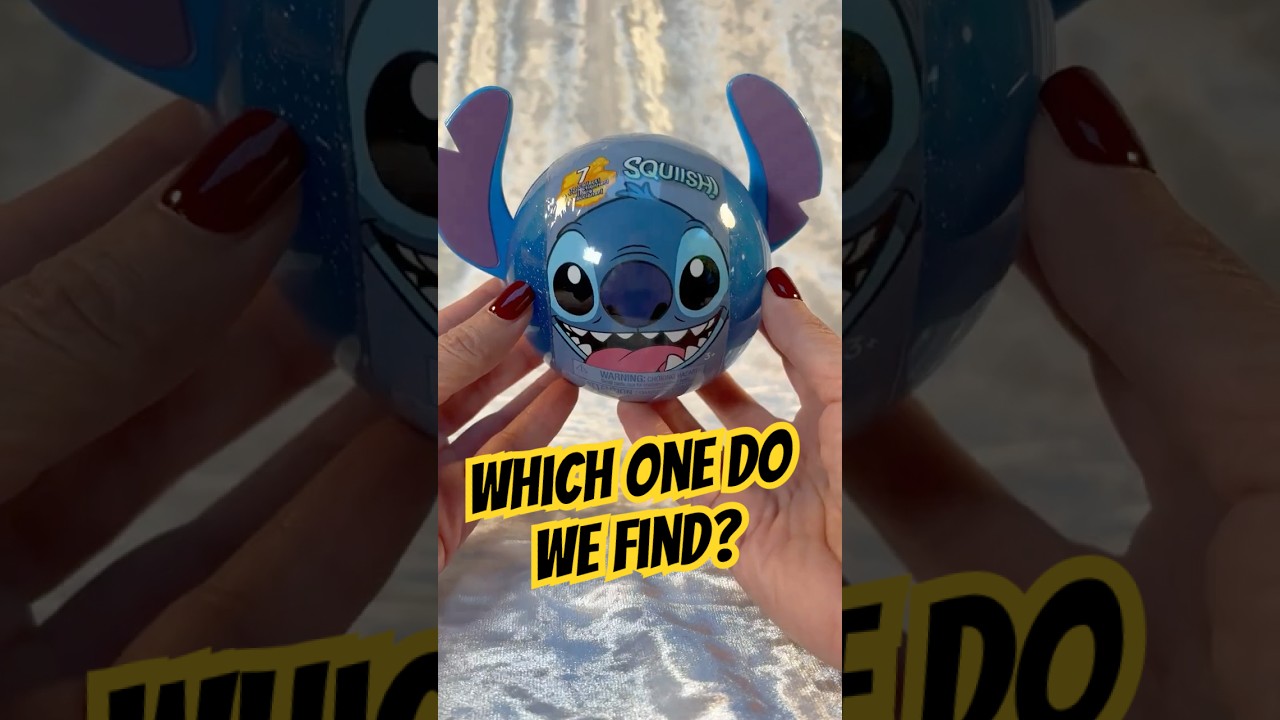 ASMR💙Squish SQUISHY Surprise! Disney Stitch Squish-a-Stitch Blind Capsule Unboxing 💙🌌