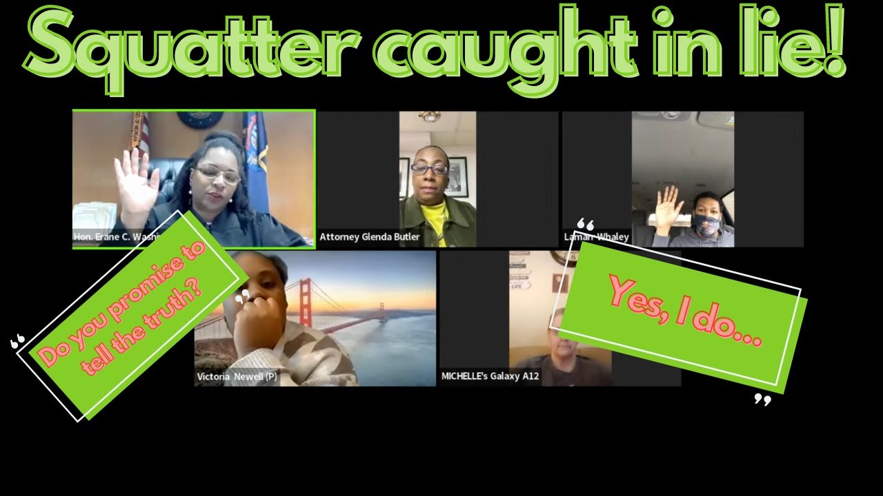 Termination of tenancy: Squatter caught commiting perjury?! FOLLOW-UP hearing 