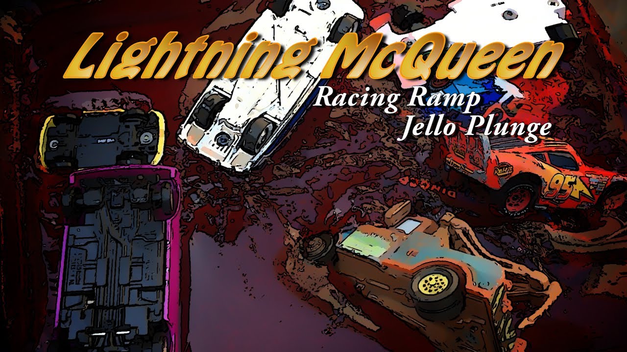 Disney Cars Lightning McQueen Race Ramp Jello Plunge Color Change Mater Doc Ramone Luigi