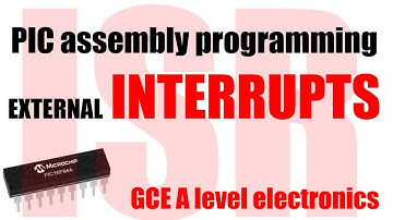 Assembly code for handling external interrupts on RB0 INT WJEC EDUQAS