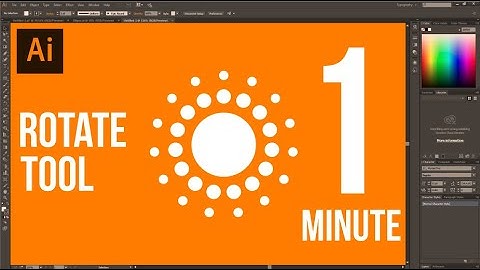 Rotate tool adobe illustrator 1 minute tutorials