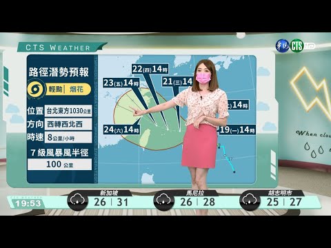 高溫炎熱、午後雷陣雨 留意颱風未來動態｜華視生活氣象｜華視新聞 20210719
