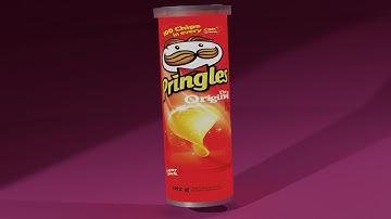 Pringles Pack 3D Animation in Blender