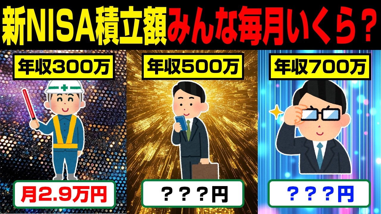 調査で明らかになった年収別、年代別の新NISAの平均積立額はコレだ