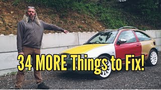 Celebrity 34 more things to fix: A rundown of pending jobs to complete on my weird car.  Net Worth