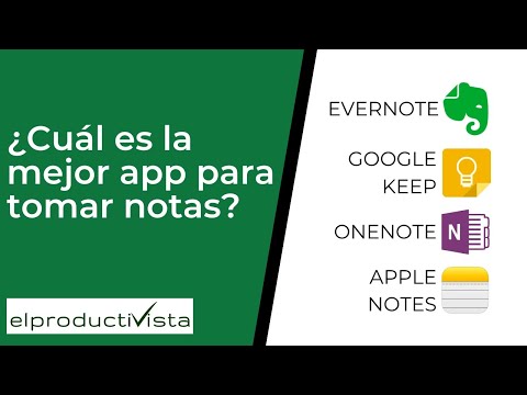 Vídeo: Diferencia Entre Evernote Y OneNote