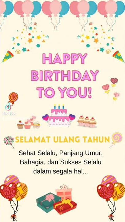 Happy birthday to you, ucapan selamat ulang tahun #happybirthday #selamatulangtahun