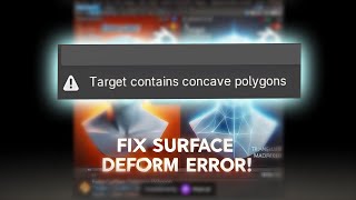 Fix Surface Deform Modifier Error in Blender | Target Contains Concave Polygon