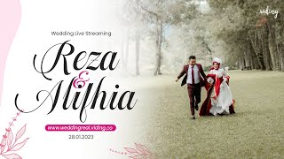 Reza Surya & Alifhia Fitri Wedding Reception Live Streaming 28 January 2023