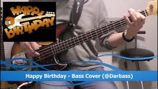 Happy Birthday - Bass Cover 🎧 (play along with chords - pdf)