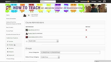 How To Add A Course Admin and Teacher in OpenLearning