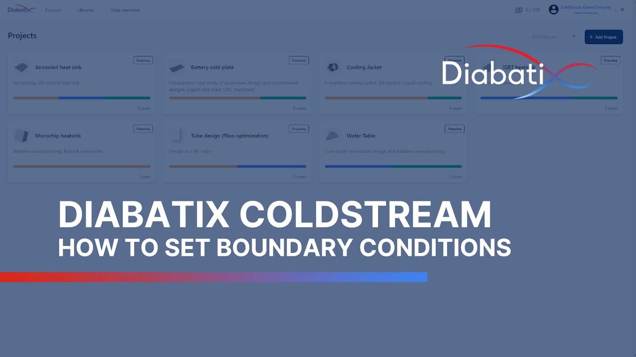 Coldstream Application ColdStream - How to set boundary conditions - YouTube
