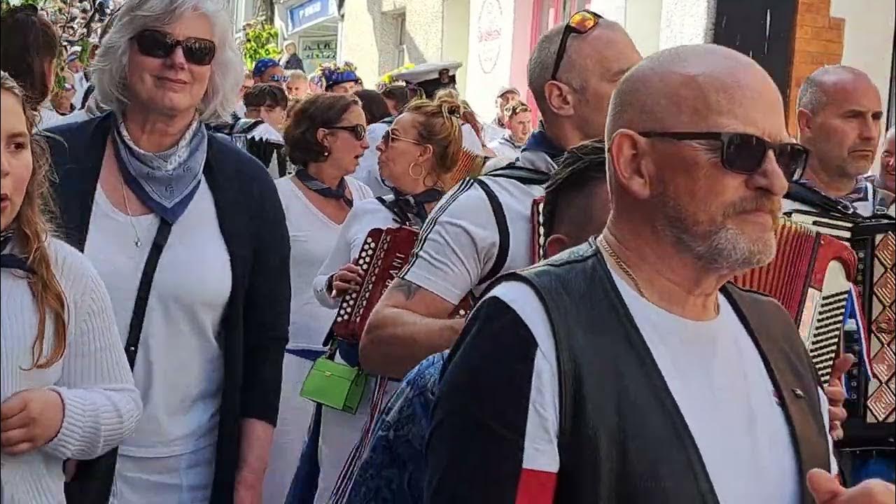 Mayday in Padstow Cornwall.The oldest local mayday festival .with the