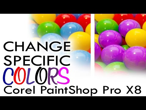 Change Specific Colors Using HueSaturationLightness In Corel Paintshop Pro X8