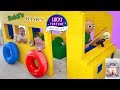 Baldi's Basics in Real Life Giant Lego Fort School Bus Opening Wowwee Lucky Fortune Cookies!