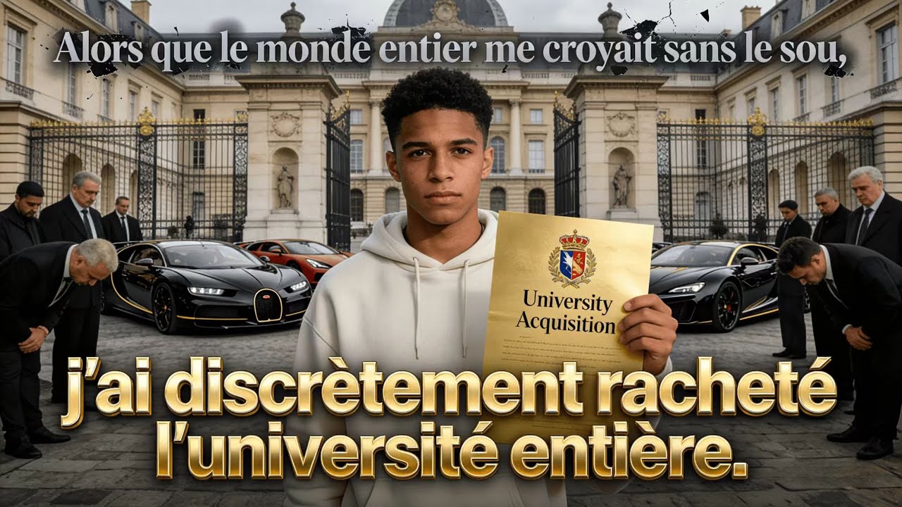 Alors que le monde entier me croyait sans le sou, j'ai discrètement racheté l'université entière.
