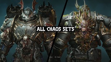 ALL 12 CHAOS ARMOR SETS in Warhammer 40,000: Space Marine 2 • chaos customization • In full detail