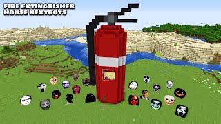 SURVIVAL FIRE EXTINGUISHER HOUSE WITH 100 NEXTBOTS in Minecraft - Gameplay - Coffin Meme