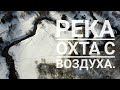 Река Охта. Прогулка с лайкой. Кадры с воздуха.