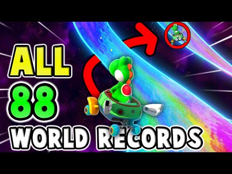Reacting To Every Mario Kart 8 Deluxe 150Cc World Record