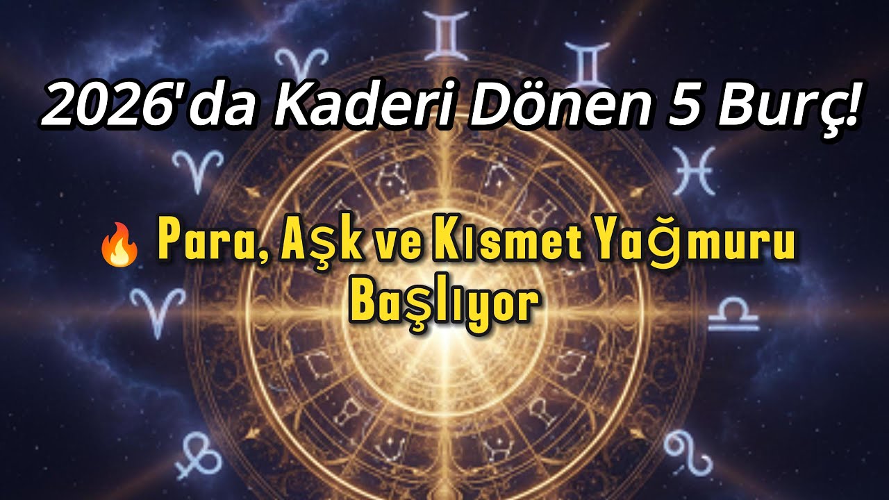 2026 Yılının En Şanslı Burçları !🔥Para, Aşk ve Kısmet Yağmuru Başlıyor